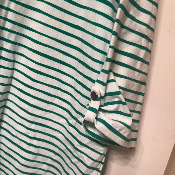 💚Zenergy Sand Sun & Fun 3/4 Sleeve top. Vivid Geen. Size 3 (16-18). NWT - Picture 6 of 13